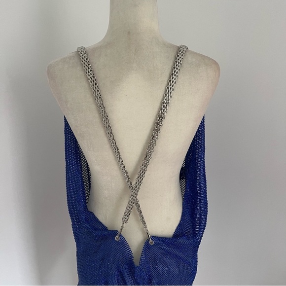 Bronx and Banco Xenia Wrap Dress in Blue & Indigo - Picture 5 of 7